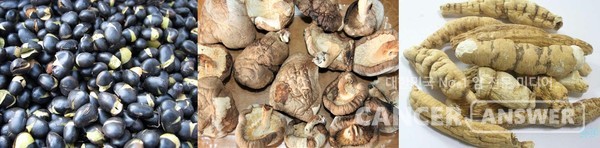 검은콩과 표고버섯 분말, 하수오 분말을 멥쌀과 함께 넣어 밥을 지으면 훌륭한 영양밥이 된다./김민서 객원기자