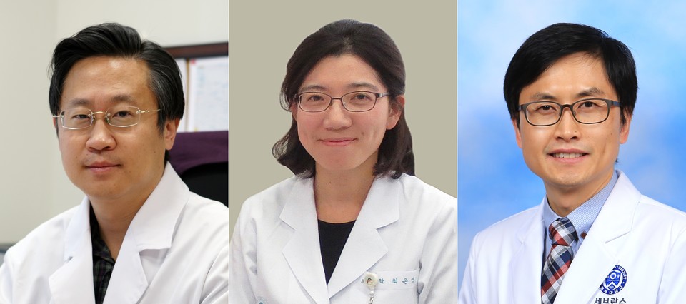 울산의대 김헌식-최은영교수, 연세의대 현영민 교수(왼쪽부터).
