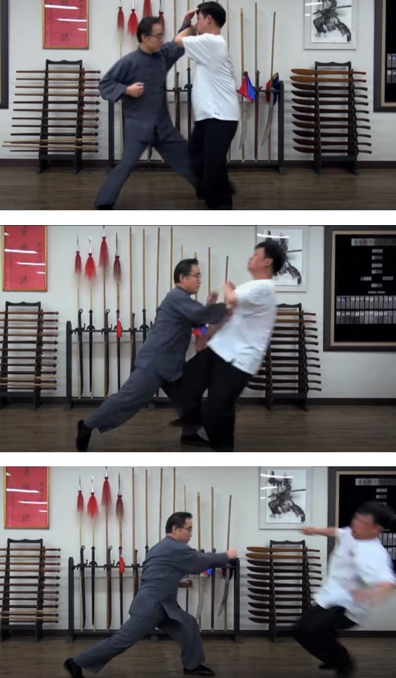 진보반란추 대련동작.