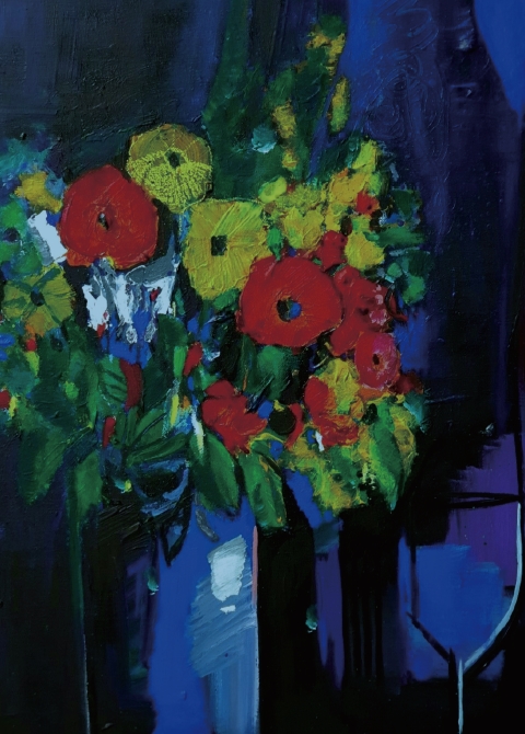 저는 취미로 그림을 그립니다. 제가 그림 그리는 시간이 힐링의 시간이고 쉼의 시간입니다. 이 그림에는 이라 이름 붙였습니다.