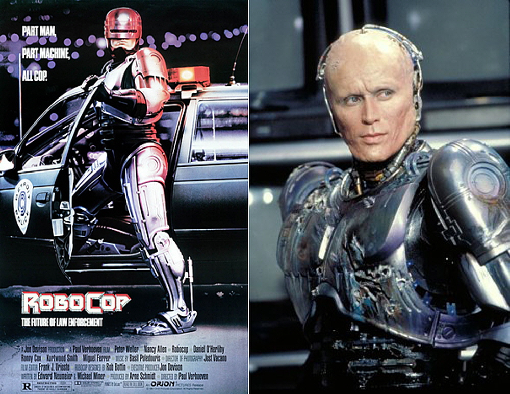 사이보그 경찰이라는 주제를 다룬 거의 최초의 영화 '로보캅'. 어쩌면 인류의 미래는 이런 형태가 될지도 모르는 현실이 벌어지고 있다.
