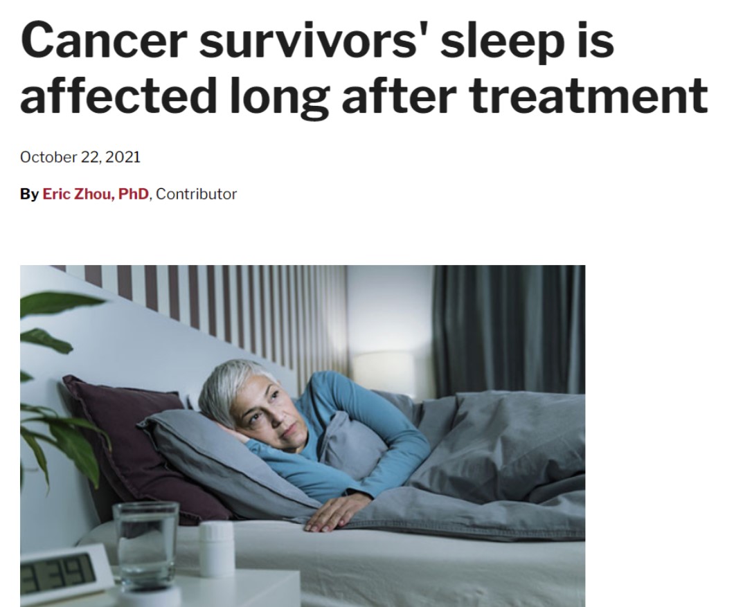 암 환자는 치료를 받고 난 뒤에도 오랫동안 불면에 시달린다. 암 생존자들이 어떻게 불면을 극복할지 하버드의대 'Harvard Health Publisging'이 소개했다.