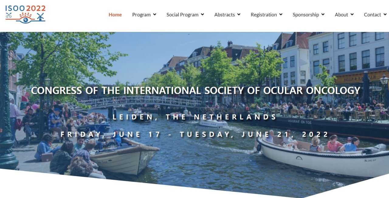 구강암 보존치료와 관련된 국제 학술대회 개최를 알리는 국제구강종양학회 홈페이지.