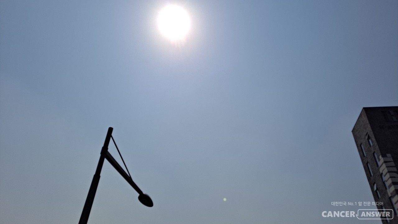 햇볕이 강렬한 봄날엔 야외활동이 많은데 피부는 자외선에 취약한 상태. 자외선차단제를 비롯한 햇빛 차단에 신경써야 한다. / 캔서앤서DB