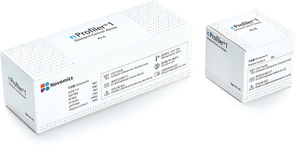 세계 최초의 위암 예후 예측 유전자 분자진단 의료기기인 ‘엔프로파일러원'. / 노보믹스