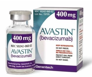표적항암제 아바스틴의 바이오시밀러로 국내 허가를 받은 제품으로 온베브지, 자이라베브, 베그젤마가 있다. 사진은 아바스틴.