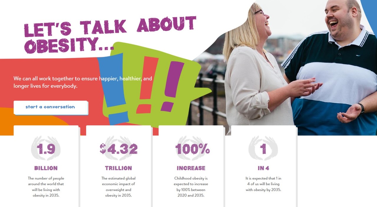 세계비만의 날 홈페이지.