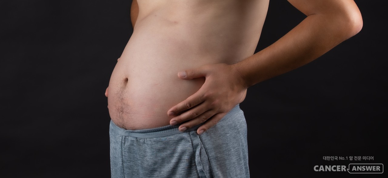 성인들의 튀어나온 뱃살이 소화기 계열의 위장관암이 발생할 위험신호라는 연구가 나왔다. / unsplash