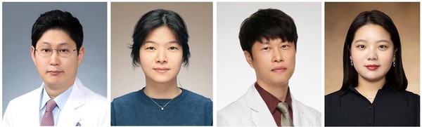 연세암병원 부인암센터 이정윤 교수, 김유나 강사, 연세대 의대 이승태 교수, 심예은 연구원(왼쪽부터).