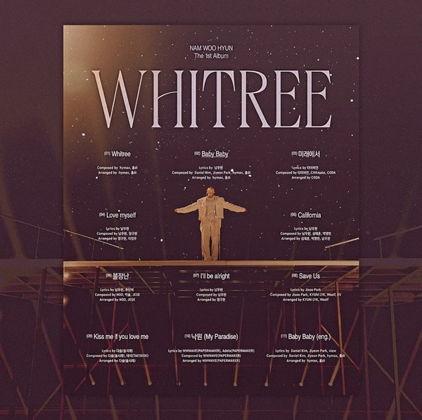 인피니트 멤버 남우현의 첫 솔로앨범 '인피니트'. 남우현은 희귀암인 위장관기질종양(기스트)로 투병한 사실을 공개했다.