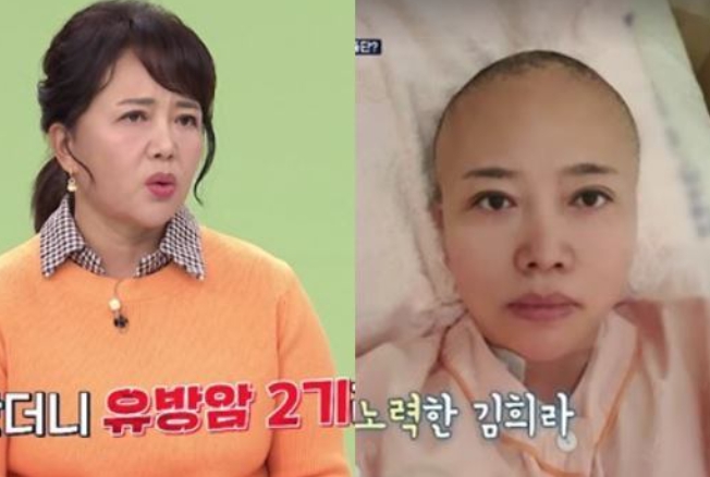 지난 12월 종편채널 MBN의 ‘한 번 더 체크타임’에 출연한 배우 김희라가 유방암 치료 경험을 나누는 과정에서 항암치료의 고통을 자세히 소개했다./MBN 캡처