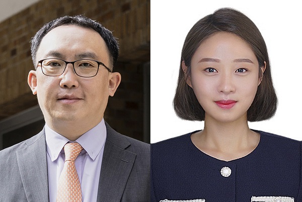 삼중음성유방암 치료의 가능성을 보여준 서울대병원 유방내분비외과 문형곤 교수, 서울대 허유정 암생물학 협동과정 박사./서울대병원 제공