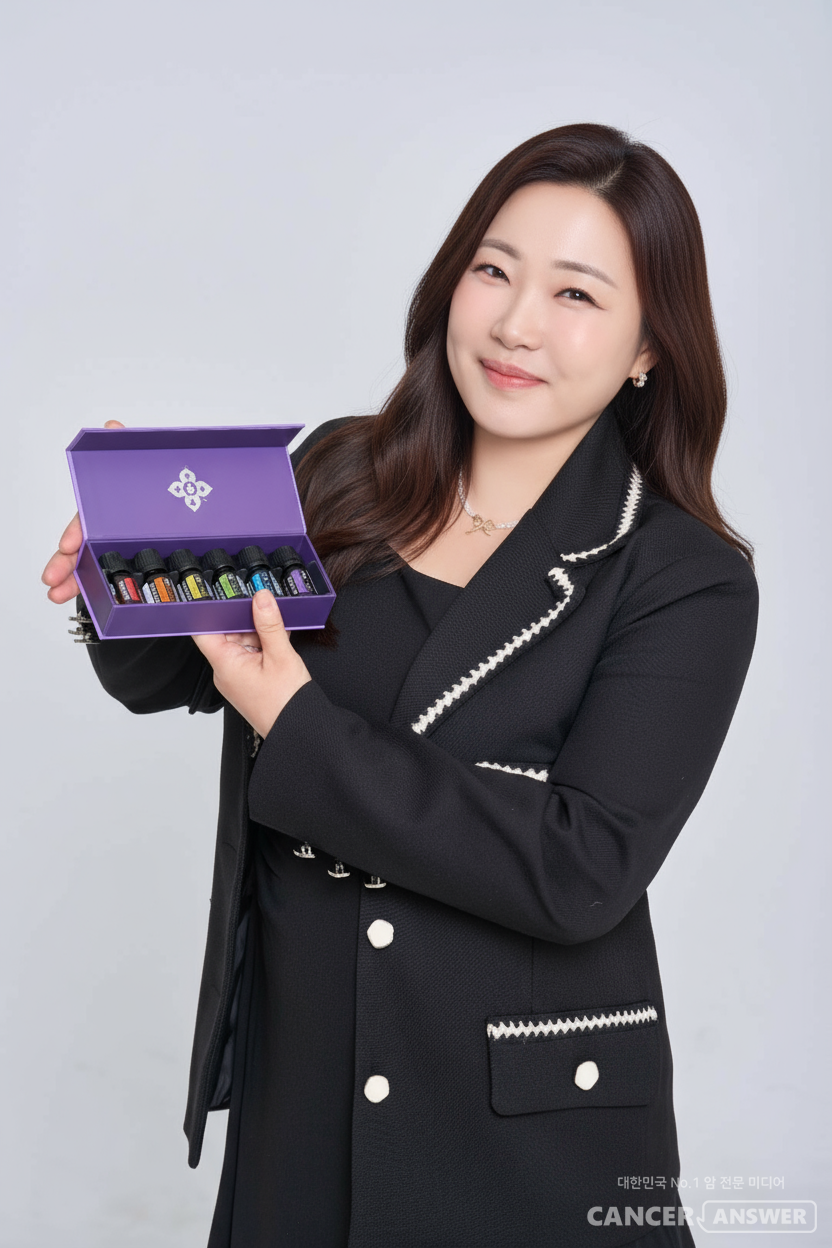 나는 암환자로 살아가야 했다. 어떻게 살지 고민했다. 자궁경부암 환우 모임에서 아로마테라피를 하는 분을 만나 나도 그 공부를 시작했다. 아로마테라피는 내게 삶의 활력소가 되었다./신선주 씨 제공